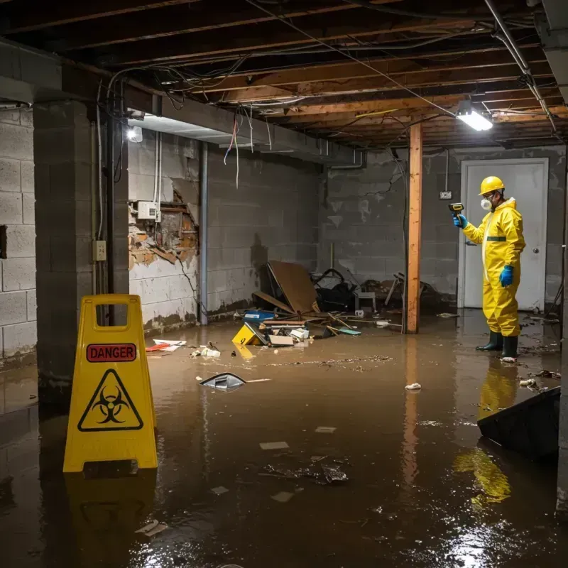 Flooded Basement Electrical Hazard in Pollock Pines, CA Property